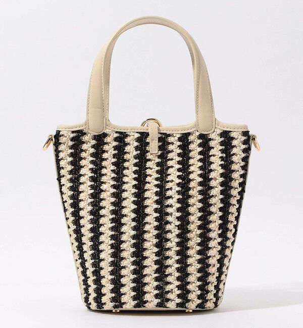 TOMORROWLAND GOODS「Atelier TOMORROWLAND LOTUS STRIPE ハンドバッグ　」|かごバッグ|