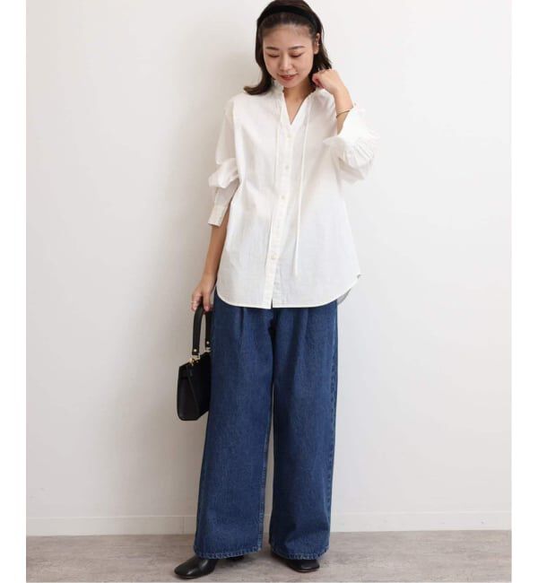 JOURNAL STANDARD relume「《追加2》ハイカウントコットンスタンドカラー2way」|シャツ・ブラウス|