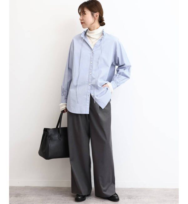 JOURNAL STANDARD relume「《追加2》ハイカウントコットンスタンドカラー2way」|シャツ・ブラウス|