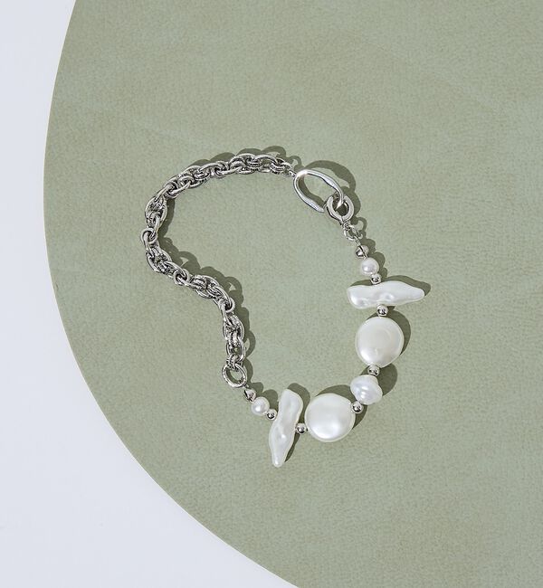 collex「【dignif】【金属アレルギー対応】ブレスレット　Pearl Link」|ブレスレット・バングル|シルバー