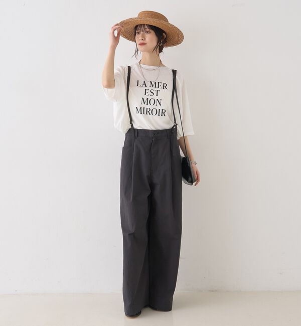 Rouge vif「シアーロゴオーバーサイズTシャツ」|Tシャツ・カットソー|
