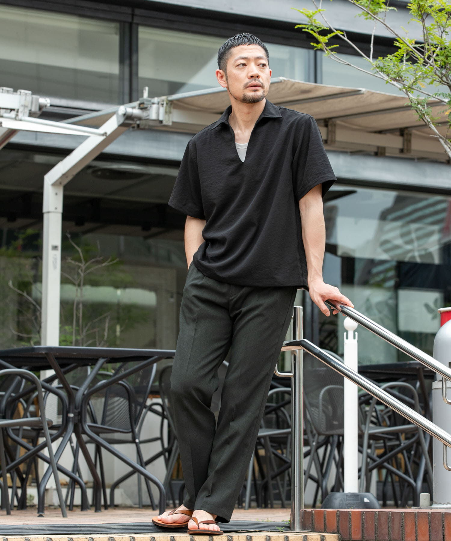 URBAN RESEARCH ROSSO「『セットアップ対応』『防シワ/速乾』ドライイージースキッパーシャツ」|シャツ・ブラウス|
