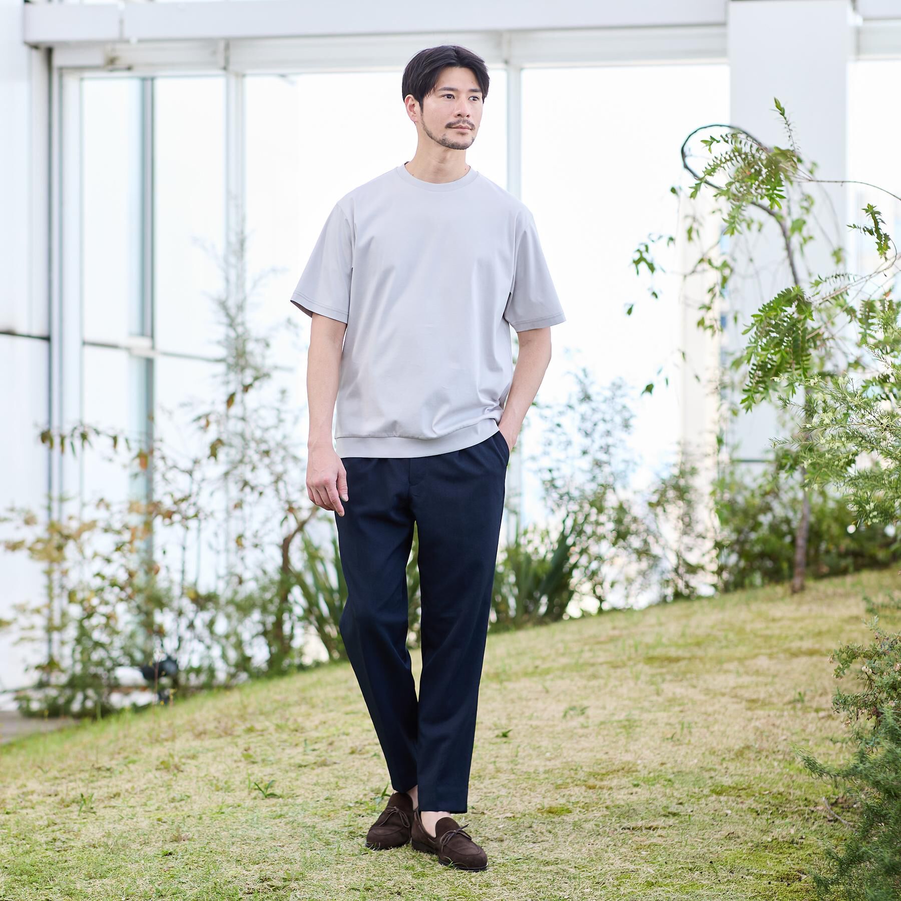 TAKEO KIKUCHI「リネンライクカルゼイージーパンツ」|その他|