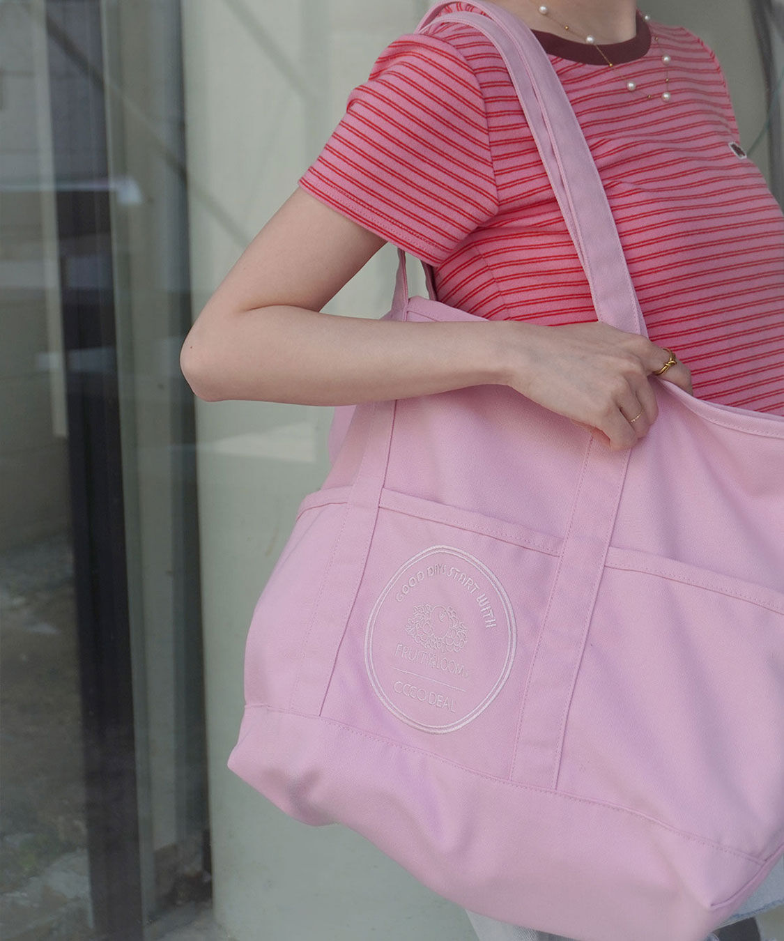 COCO DEAL「《COCO DEAL/FRUIT OF THE LOOM》ビッグトートバッグ」|トートバッグ|