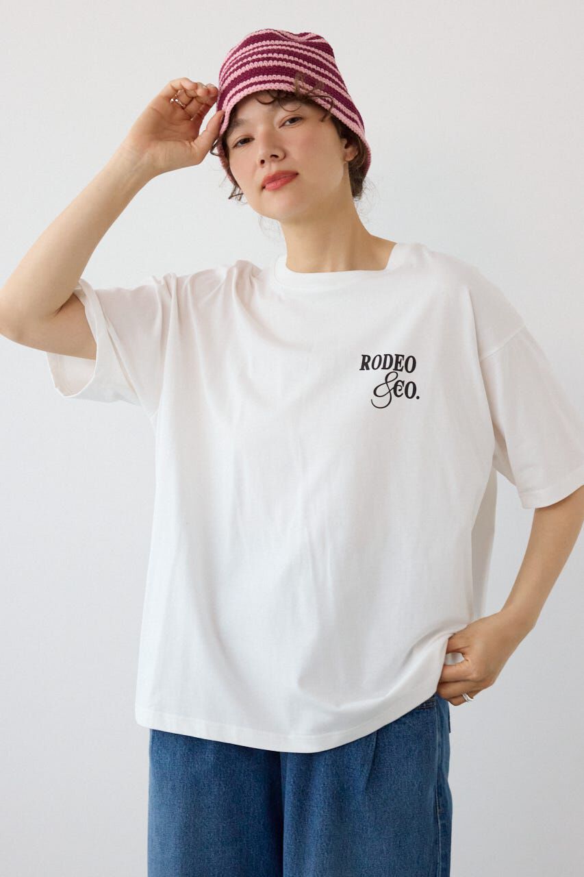 RODEO CROWNS「MASTER PROTECT Spray ロゴTシャツ」|Tシャツ・カットソー|O/WHT1