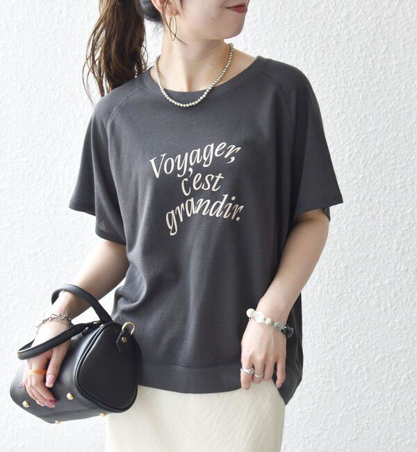 SHIPS any「SHIPS any:〈洗濯機可能〉シアー 裏毛 ロゴ TEE」|Tシャツ・カットソー|