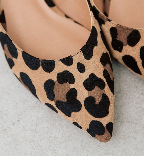  「予約【存在感抜群】LEOPARDスリングバックミュール」|その他|