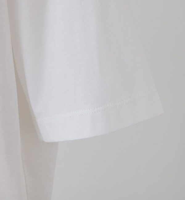  「シルケットロゴプリント&times;刺繍Tシャツ」|プルオーバー|