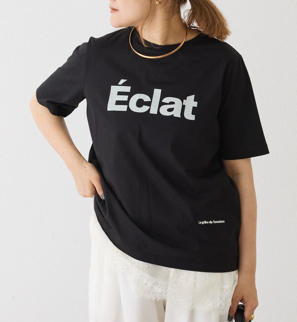  「シルケットロゴプリント&times;刺繍Tシャツ」|プルオーバー|