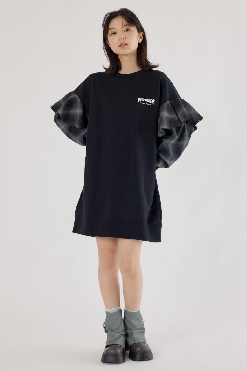 RODEO CROWNS「(THRASHER) リメイクスウェットワンピース」|ワンピース|
