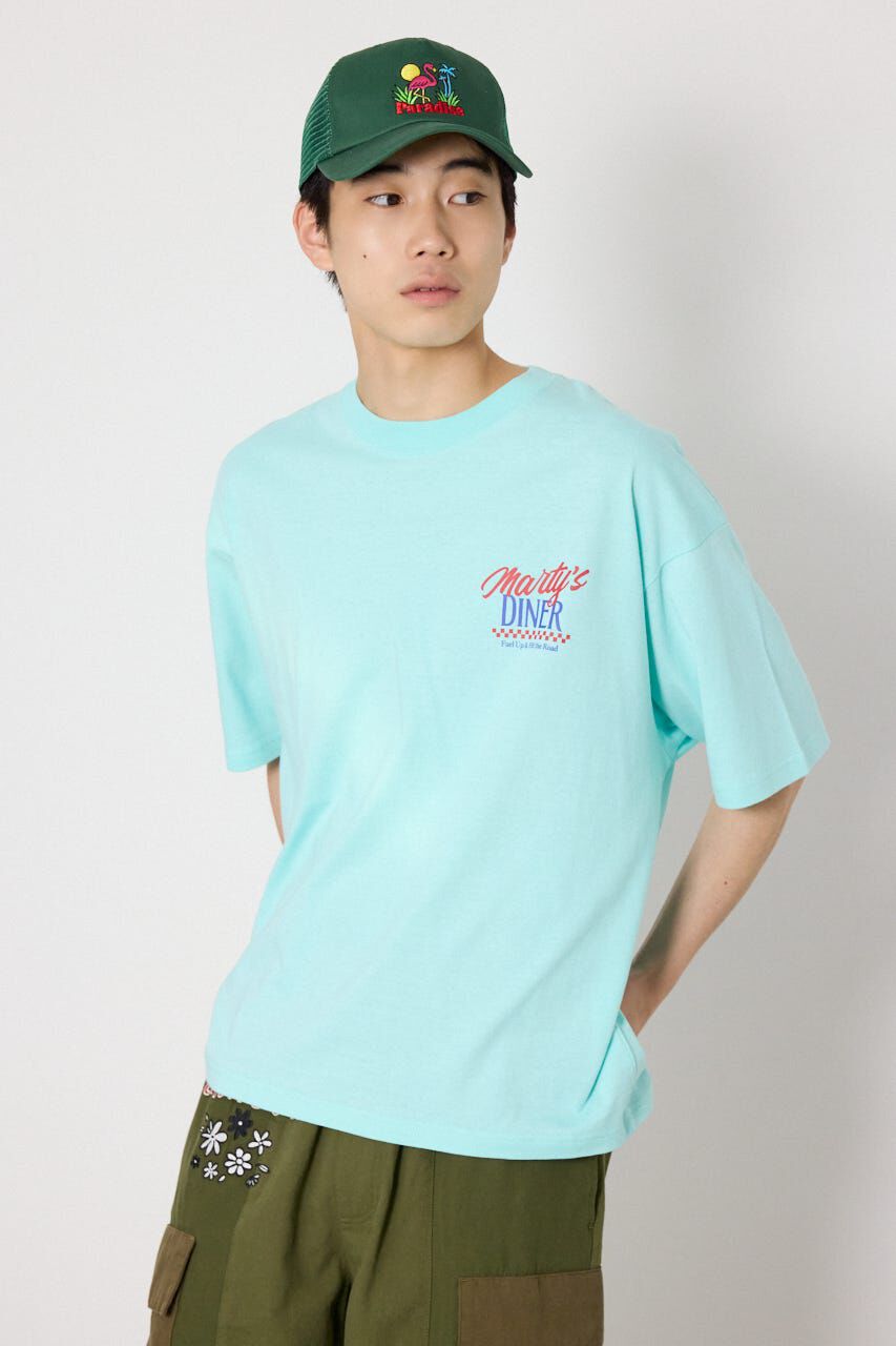 RODEO CROWNS「DINER FLAG Tシャツ」|Tシャツ・カットソー|L/BLU1
