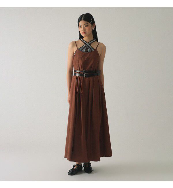 Ray BEAMS 「タック フレアー キャミソール ワンピース」|ワンピース|BROWN