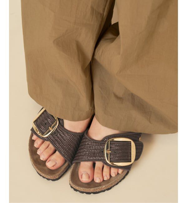 Plage「BIRKENSTOCK / ビルケンシュトック Madrid Big Buckle Raffia サンダル」|サンダル|