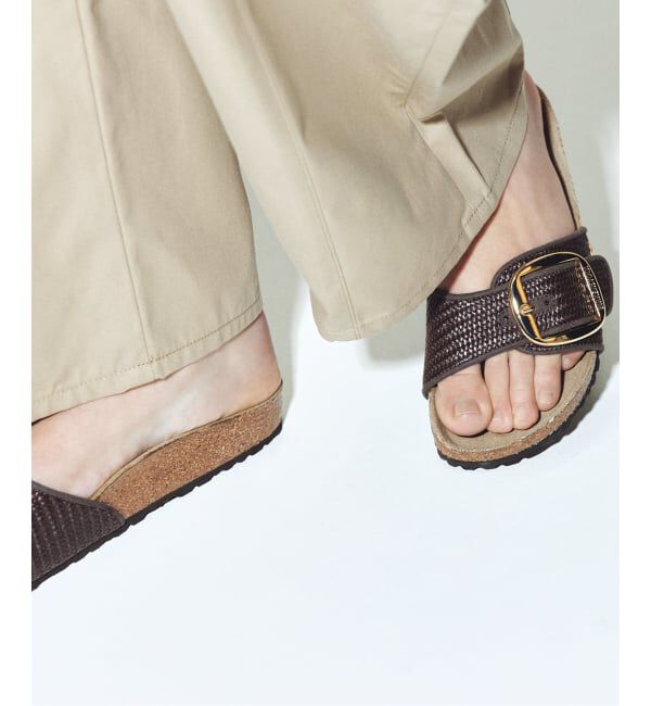 Plage「BIRKENSTOCK / ビルケンシュトック Madrid Big Buckle Raffia サンダル」|サンダル|