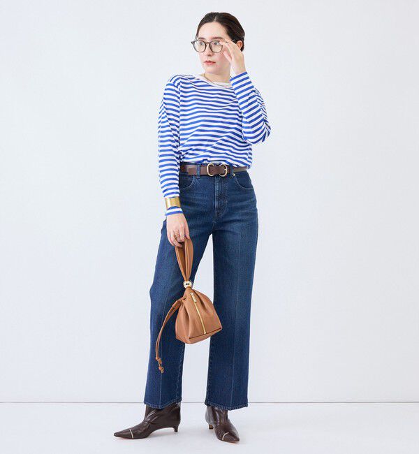 Rie Miller「ウォッシャブルロングスリーブＴシャツGIZA COTTON」|Tシャツ・カットソー|