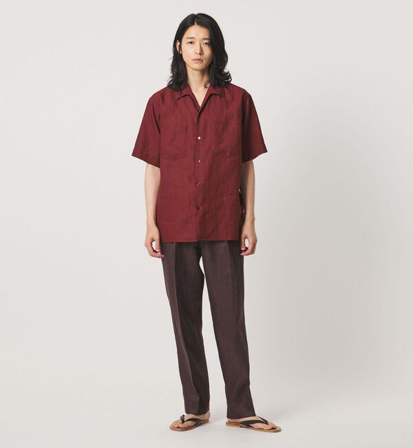 UNITED ARROWS「リネンキャンブリック ワンピースオープンカラーシャツ」|シャツ・ブラウス|