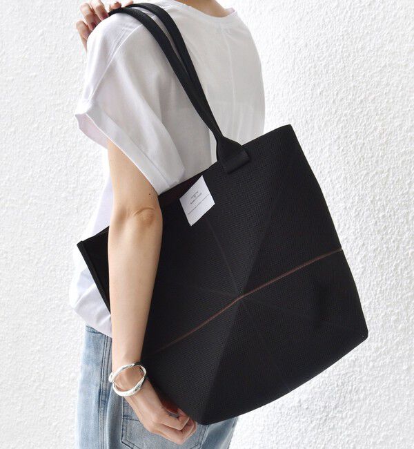 SHIPS for women「《予約》【WEB限定】George Cinq: ORIGAMI BAG （M）」|トートバッグ|ブラック