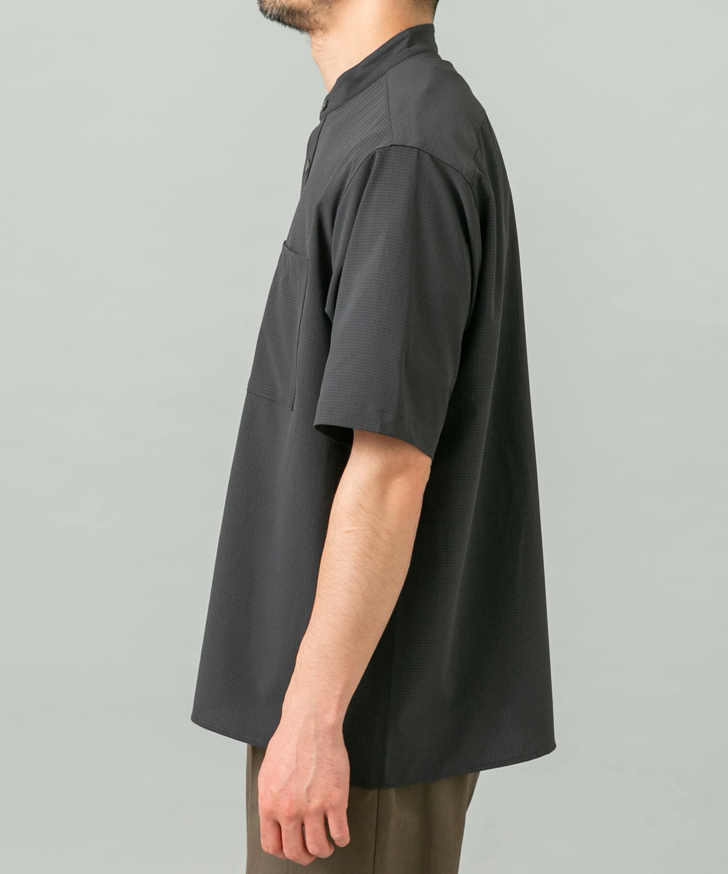 URBAN RESEARCH ROSSO「『WEB限定』『XLサイズあり』『吸水速乾』Air Stretch バンドカラーシャツ」|シャツ・ブラウス|