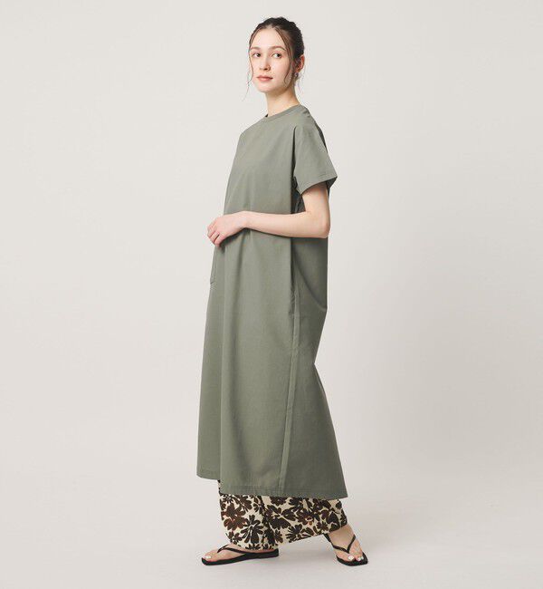 BEAUTY&YOUTH UNITED ARROWS「【別注】＜THOUSAND MILE＞ショートスリーブワンピース UVカット 吸汗速乾」|ワンピース|