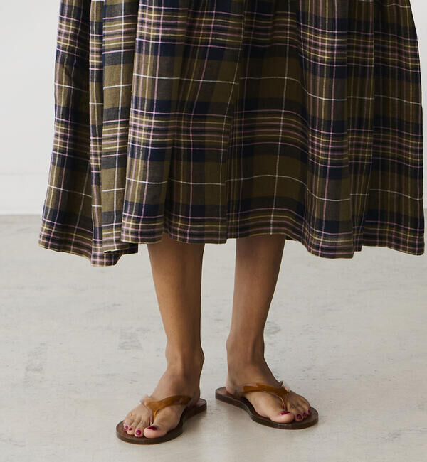  「ANCIENT GREEK SANDALS | ジェリー フラットシューズ WOMEN」|サンダル|BROWN