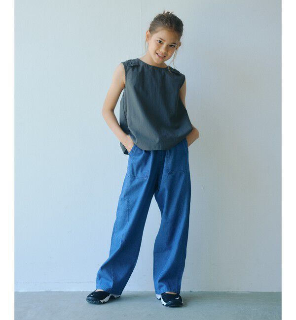 UNITED ARROWS green label relaxing「【スタメンシリーズ】タッサー リボン デザイン セット アップ / キッズ 100cm-160cm」|ワンピース|