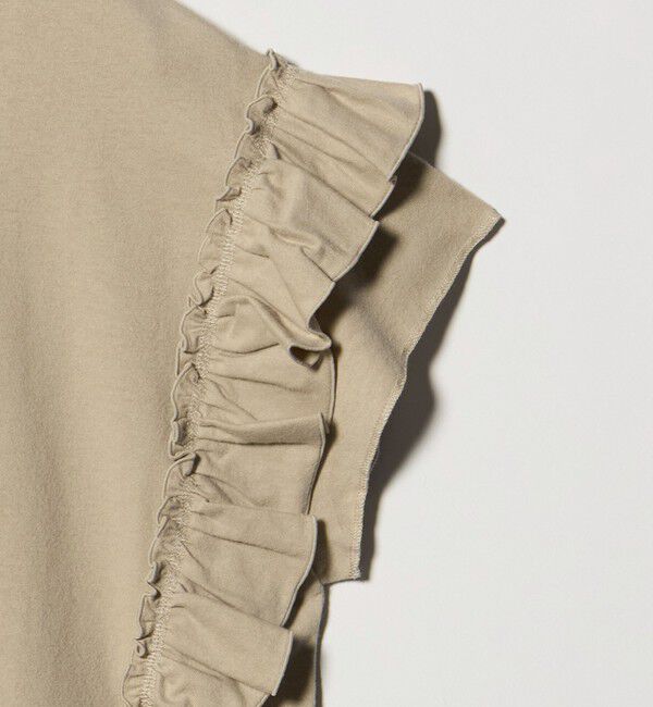 BEAUTY&YOUTH UNITED ARROWS「コットンフリル ショートスリーブ カットソー」|Tシャツ・カットソー|