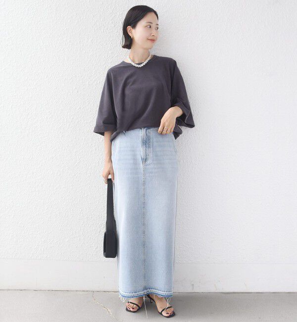 SHIPS for women「《予約》〈接触冷感 / UVカット〉マイクロ パイル ドルマン スリーブ プルオーバー」|Tシャツ・カットソー|