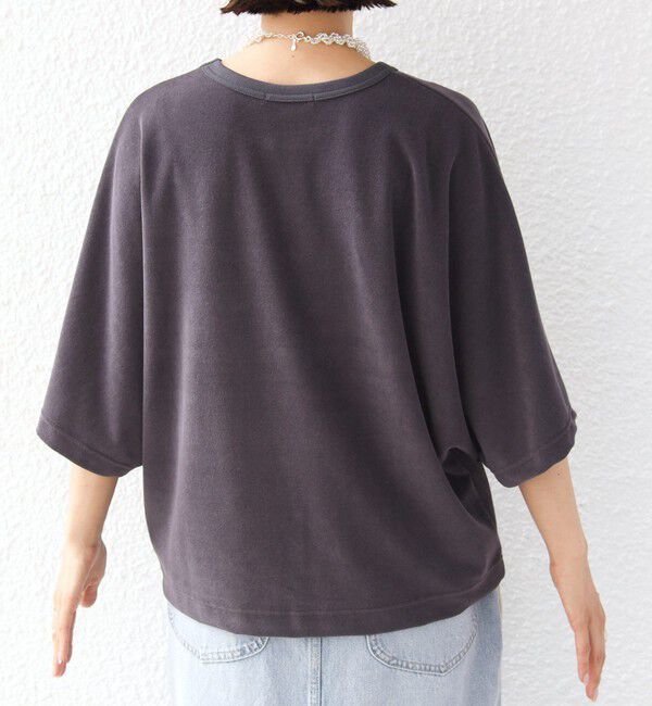 SHIPS for women「《予約》〈接触冷感 / UVカット〉マイクロ パイル ドルマン スリーブ プルオーバー」|Tシャツ・カットソー|