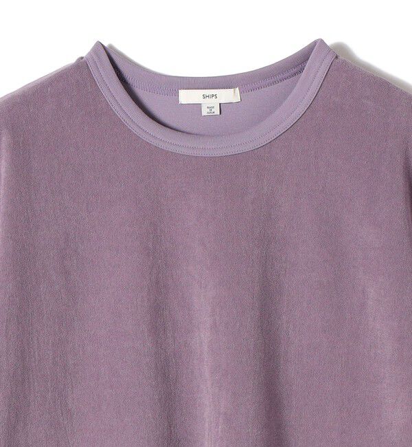 SHIPS for women「《予約》〈接触冷感 / UVカット〉マイクロ パイル ドルマン スリーブ プルオーバー」|Tシャツ・カットソー|