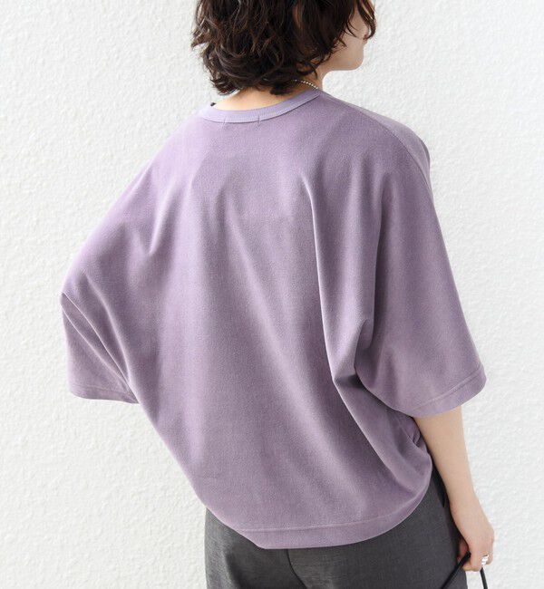 SHIPS for women「《予約》〈接触冷感 / UVカット〉マイクロ パイル ドルマン スリーブ プルオーバー」|Tシャツ・カットソー|