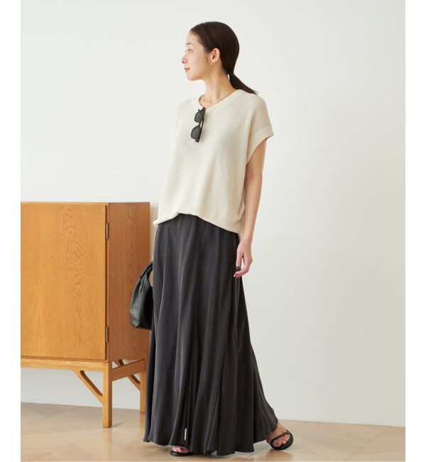 Plage「《追加》Washable Fibril ロングスカート」|スカート|