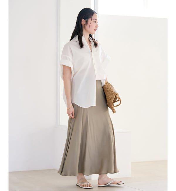 Plage「《追加》Washable Fibril ロングスカート」|スカート|