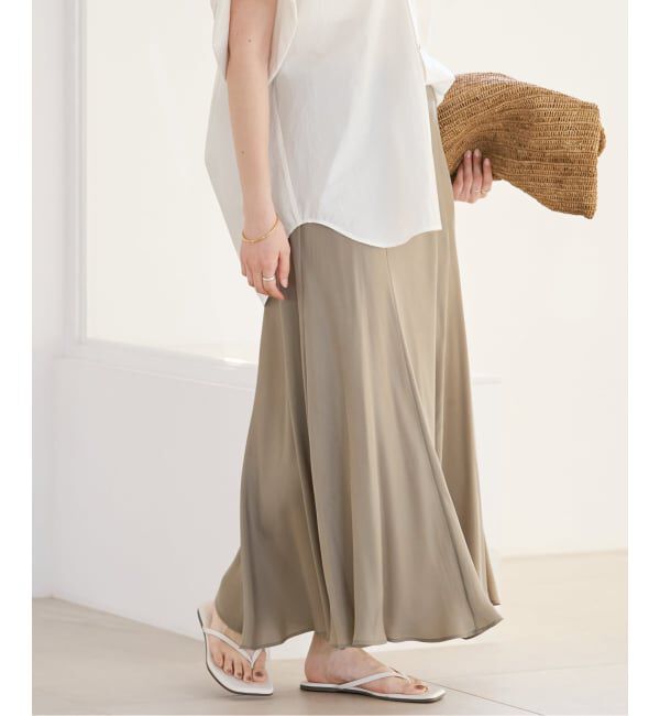 Plage「《追加》Washable Fibril ロングスカート」|スカート|