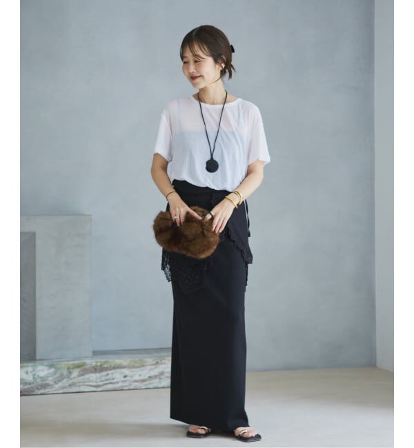 Plage「《予約》Cotton lace スカーフ」|バンダナ・スカーフ|