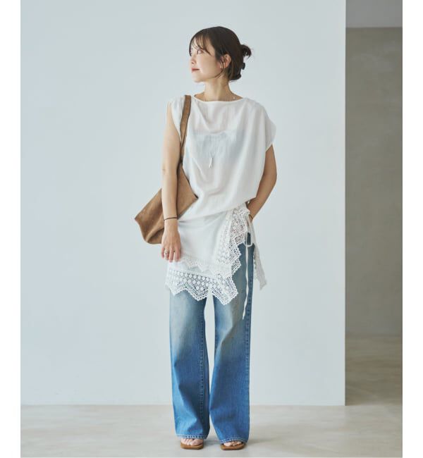 Plage「《予約》Cotton lace スカーフ」|バンダナ・スカーフ|