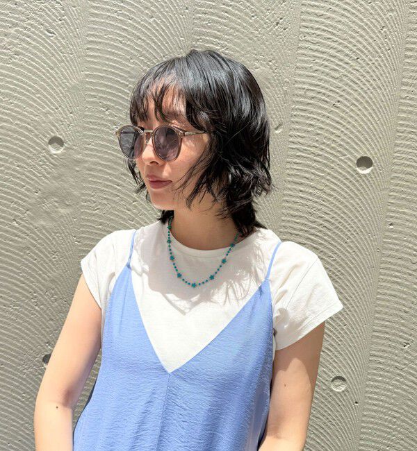 fredy emue「メタルテンプルボストンサングラス」|サングラス|グレー系その他