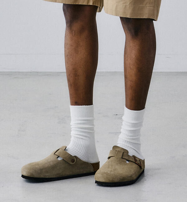  「BIRKENSTOCK | Boston LEVE TAUPE MEN」|スリッポン|BEIGE