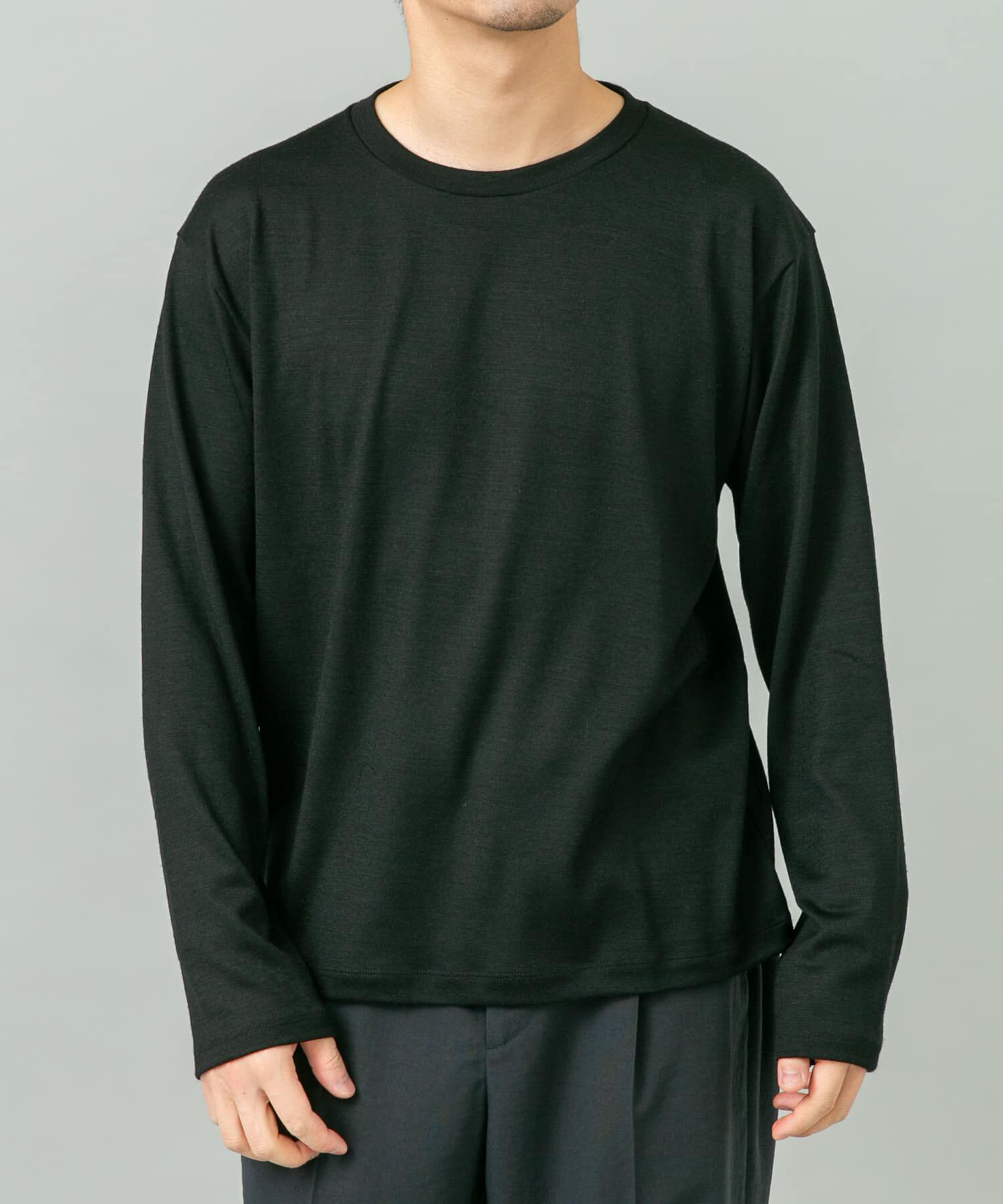 URBAN RESEARCH ROSSO「『マシンウォッシャブル』『XLサイズあり』ハイクオリティウールロンT」|Tシャツ・カットソー|