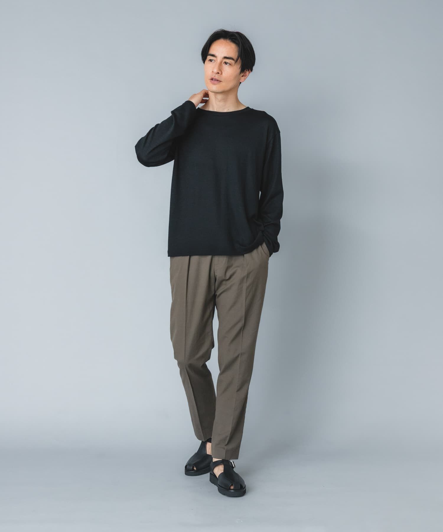URBAN RESEARCH ROSSO「『マシンウォッシャブル』『XLサイズあり』ハイクオリティウールロンT」|Tシャツ・カットソー|