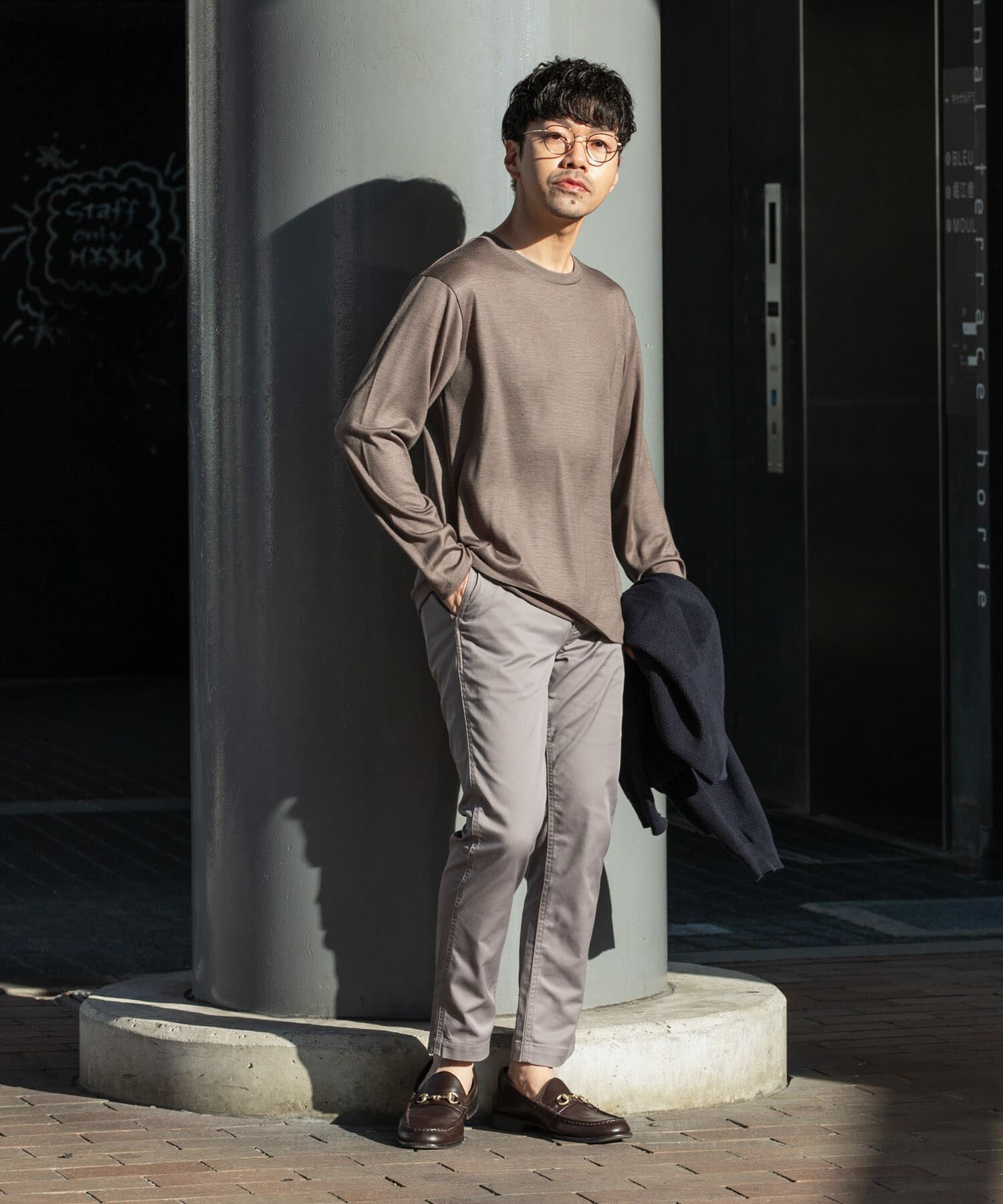 URBAN RESEARCH ROSSO「『マシンウォッシャブル』『XLサイズあり』ハイクオリティウールロンT」|Tシャツ・カットソー|