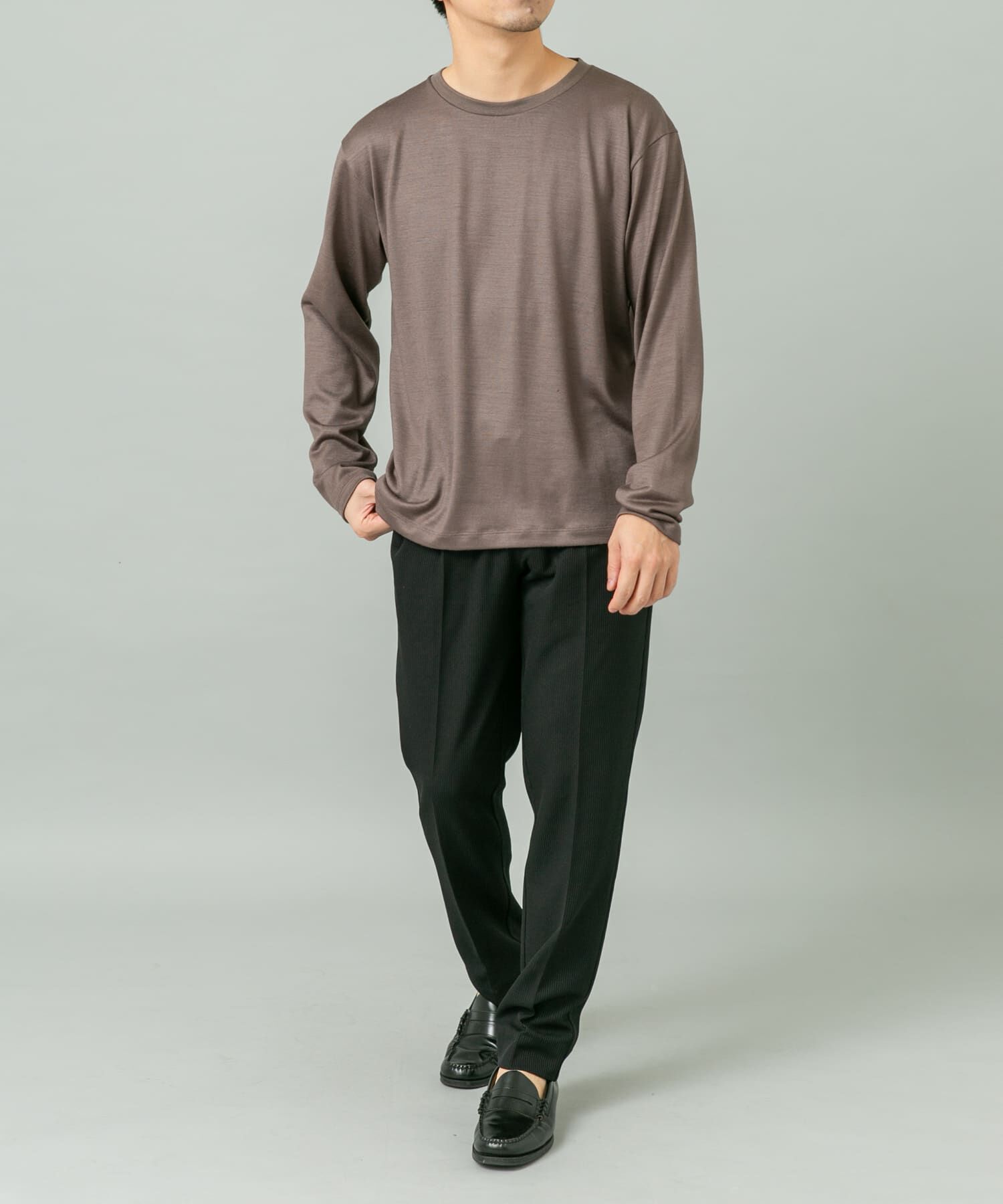 URBAN RESEARCH ROSSO「『マシンウォッシャブル』『XLサイズあり』ハイクオリティウールロンT」|Tシャツ・カットソー|