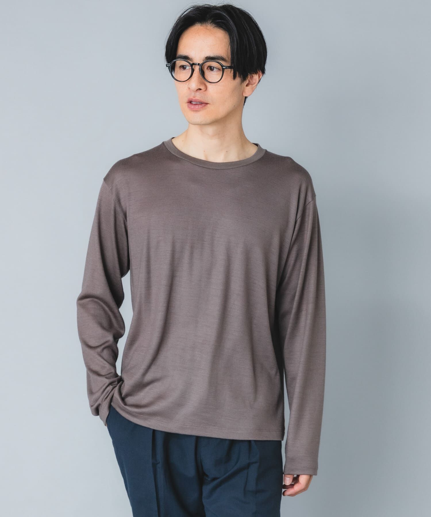 URBAN RESEARCH ROSSO「『マシンウォッシャブル』『XLサイズあり』ハイクオリティウールロンT」|Tシャツ・カットソー|