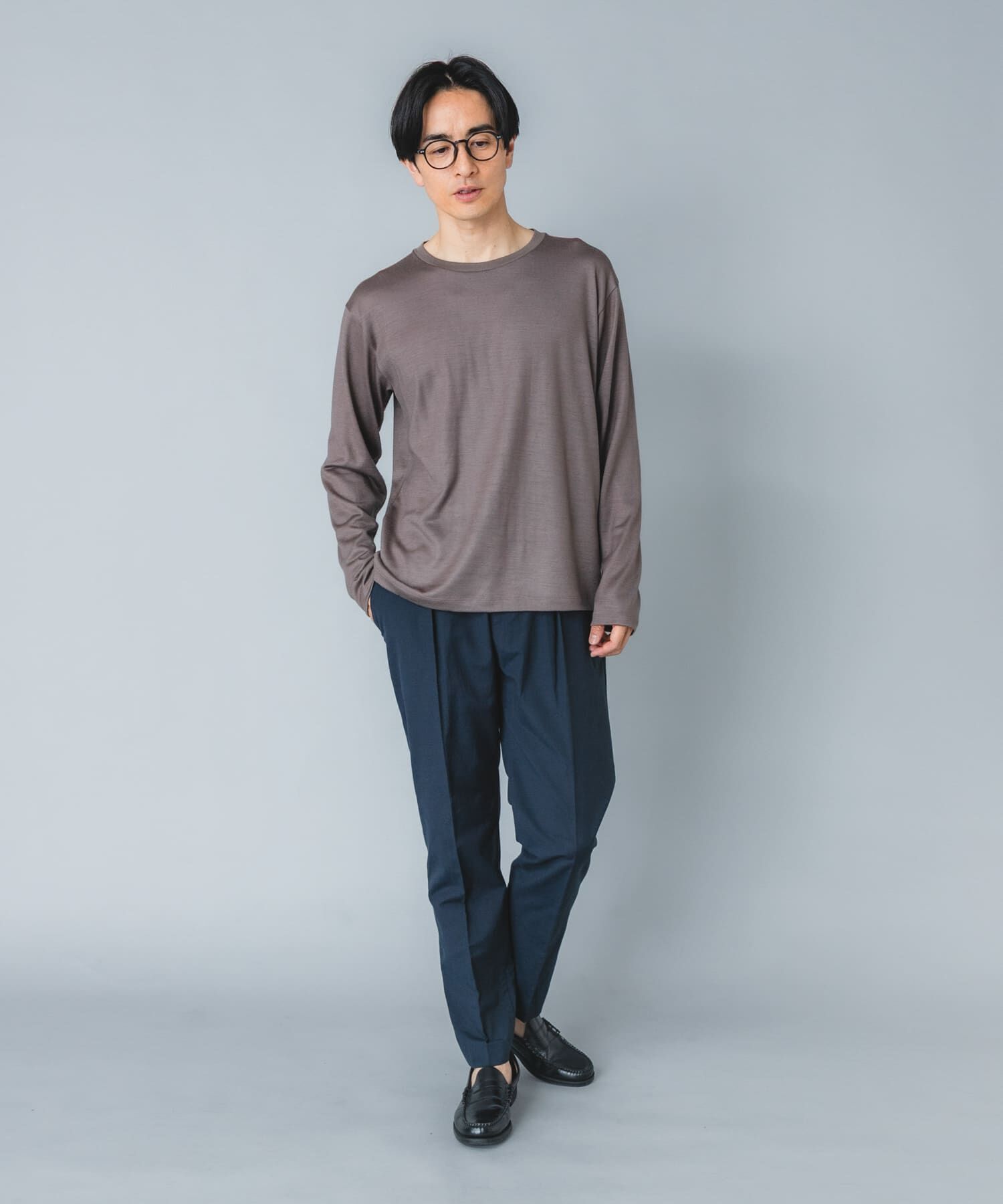 URBAN RESEARCH ROSSO「『マシンウォッシャブル』『XLサイズあり』ハイクオリティウールロンT」|Tシャツ・カットソー|