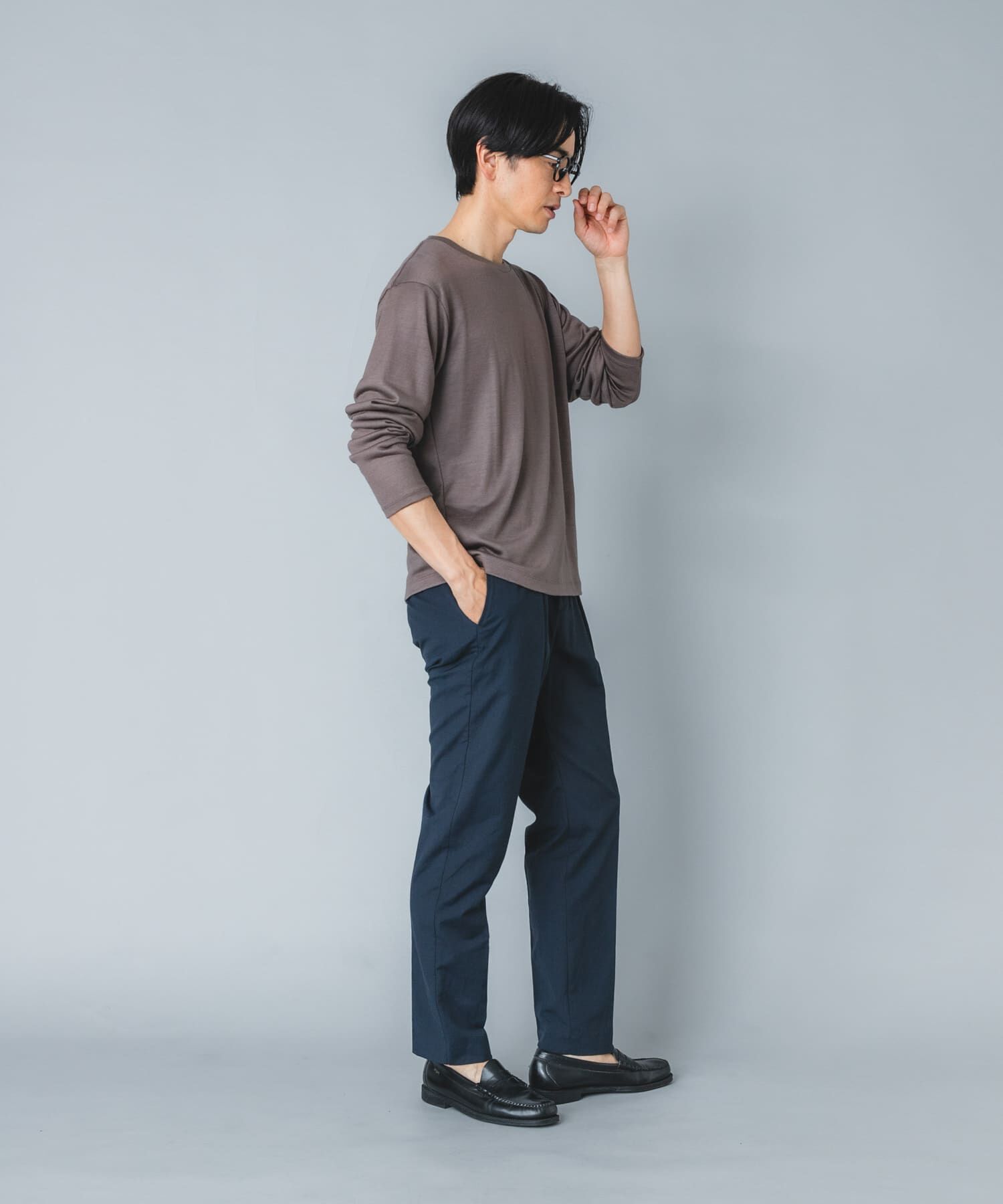 URBAN RESEARCH ROSSO「『マシンウォッシャブル』『XLサイズあり』ハイクオリティウールロンT」|Tシャツ・カットソー|