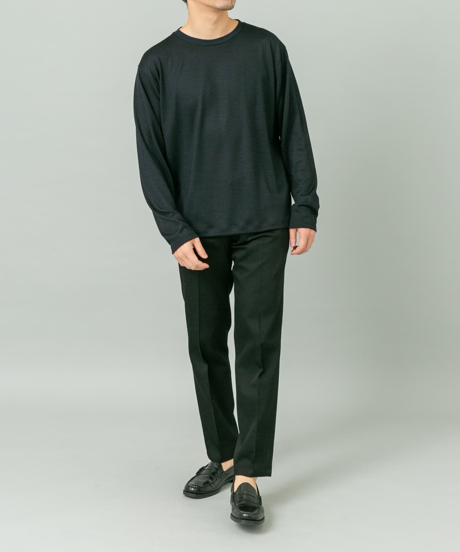 URBAN RESEARCH ROSSO「『マシンウォッシャブル』『XLサイズあり』ハイクオリティウールロンT」|Tシャツ・カットソー|