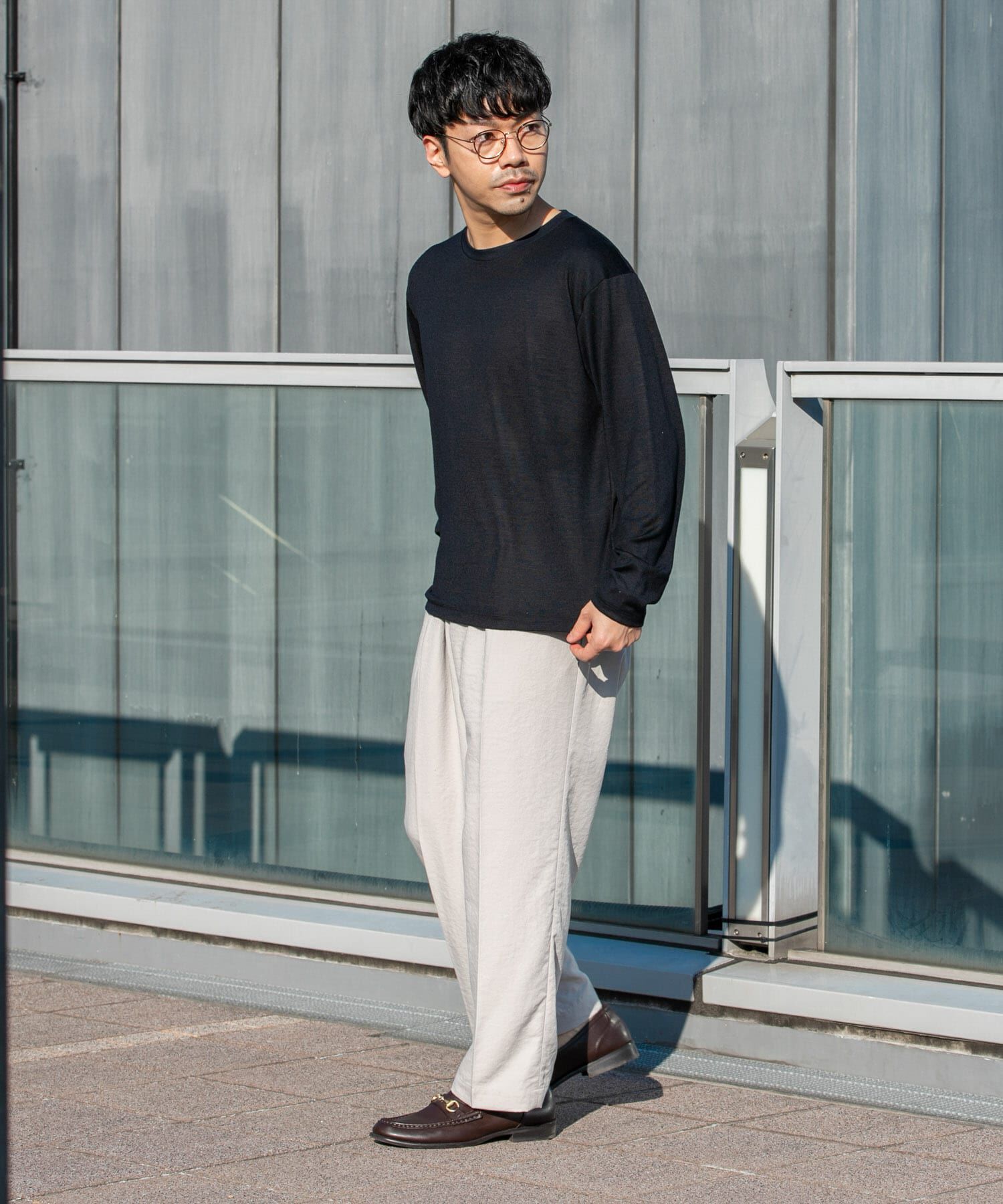 URBAN RESEARCH ROSSO「『マシンウォッシャブル』『XLサイズあり』ハイクオリティウールロンT」|Tシャツ・カットソー|