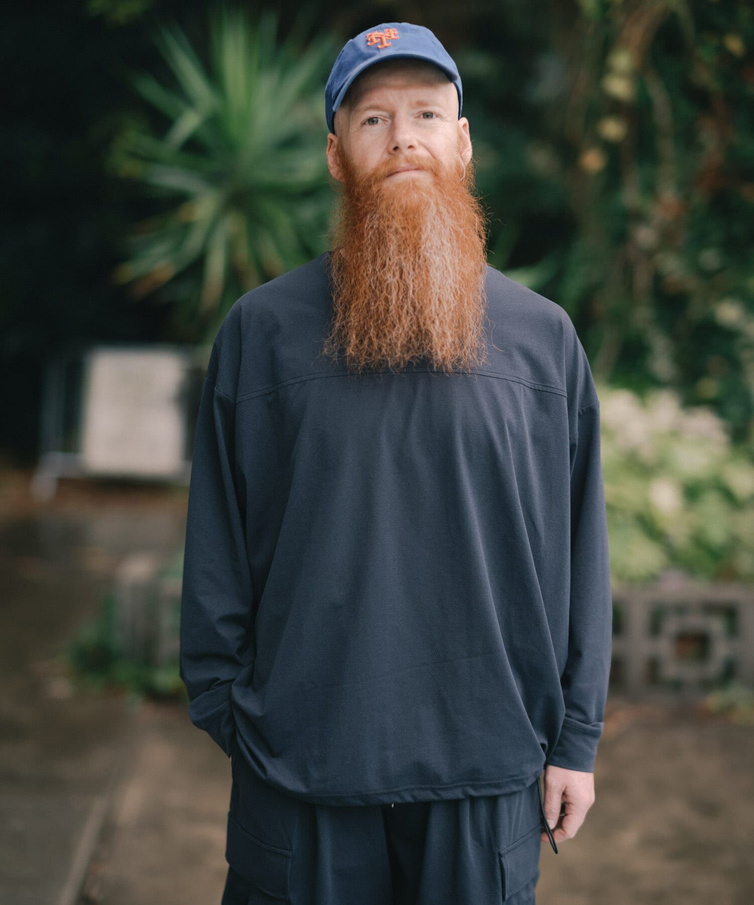 URBAN RESEARCH「Wide Dad　BREEZY TECH LONG-SLEEVE T-SHIRTS」|Tシャツ・カットソー|ネイビー