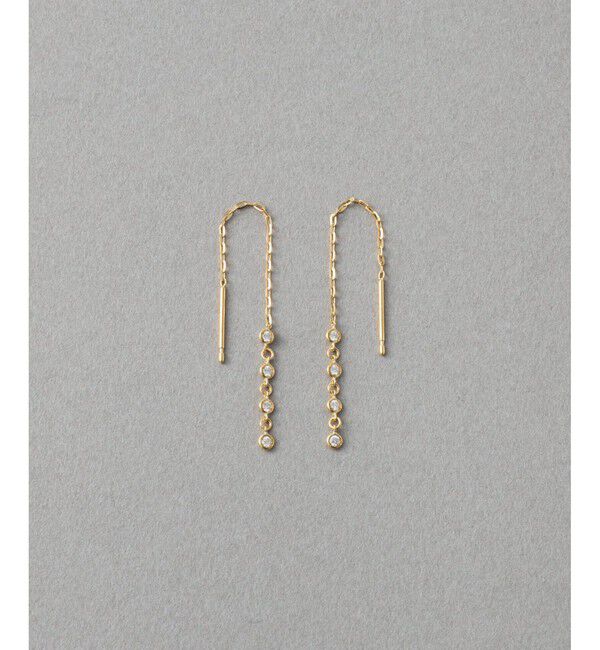 ete「[デュー] K18YG ダイヤモンド ピアス」|ピアス|イエローゴールド