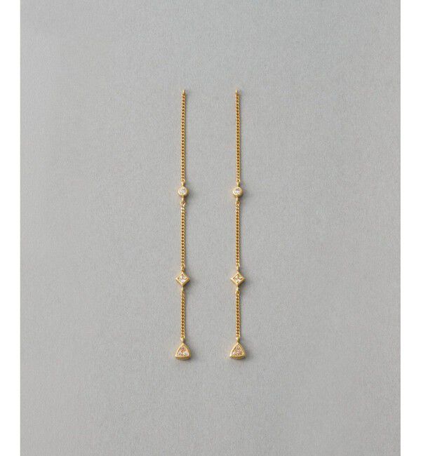 ete「[シークレットグリマー] ビジュー ピアス」|ピアス|イエローゴールド