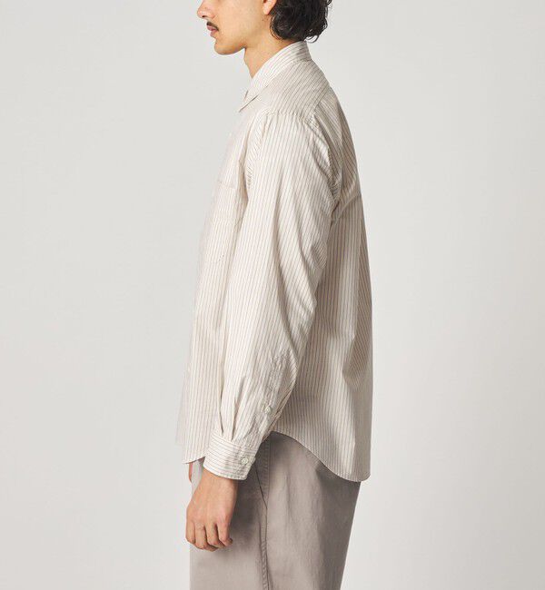 STEVEN ALAN「＜Steven Alan＞ ヘイズ ストライプ レギュラーカラー シャツ NARROW」|シャツ・ブラウス|
